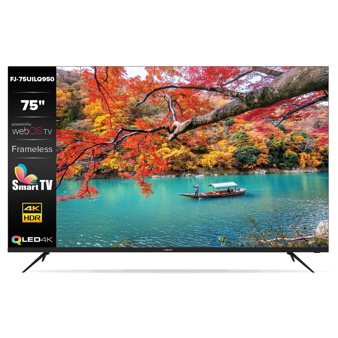 מסך 75" QLED סמארט 4K - מערכת הפעלה Webos כולל שלט מגיק — דגם FJ-75UILQ950